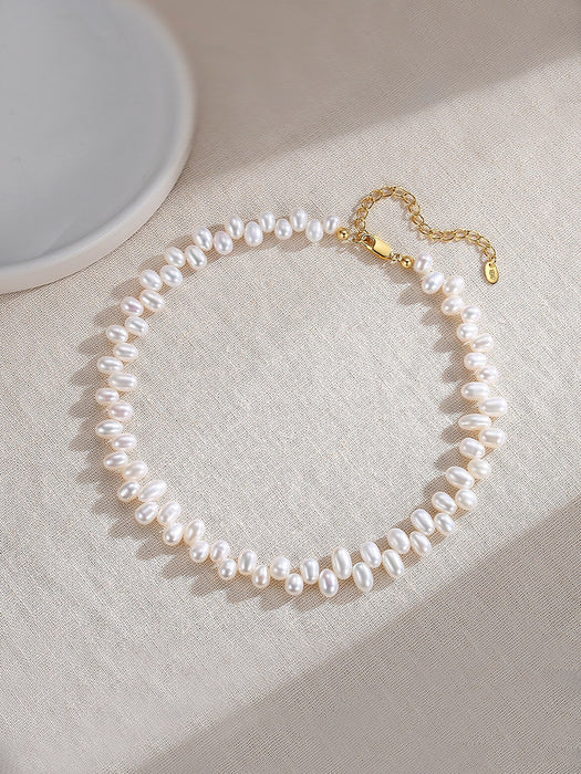 Staggered Pearl Necklace