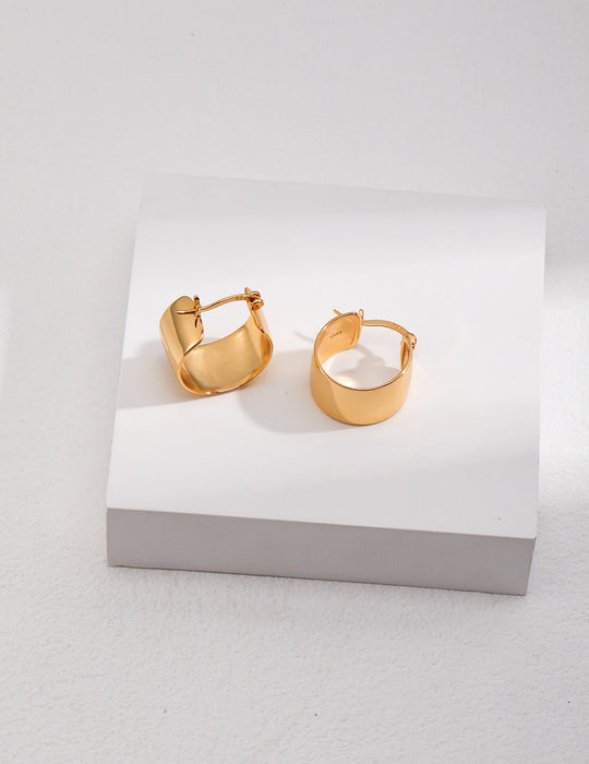 Minimalistic exquisite small hook earrings