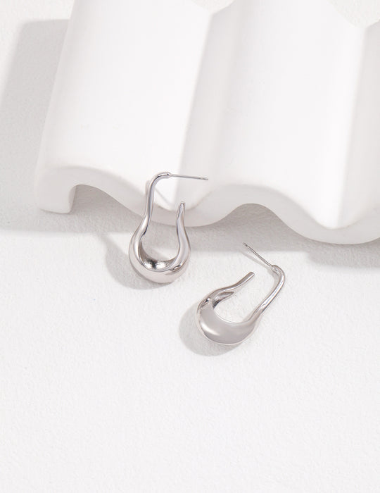 Boucles d'oreilles tempérament en argent sterling