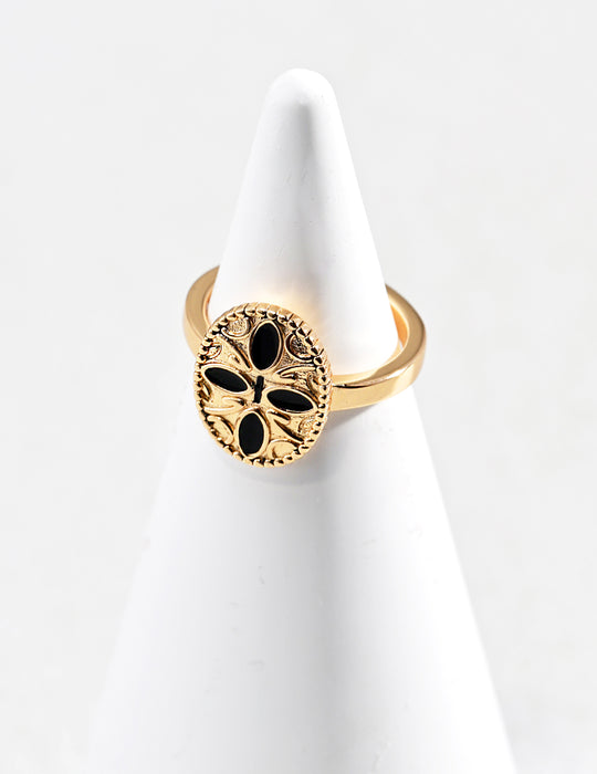 Palace Style Charming Vintage Gold Silver Ring